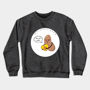 Intersex Pride: Inclusive Bean Crewneck Sweatshirt